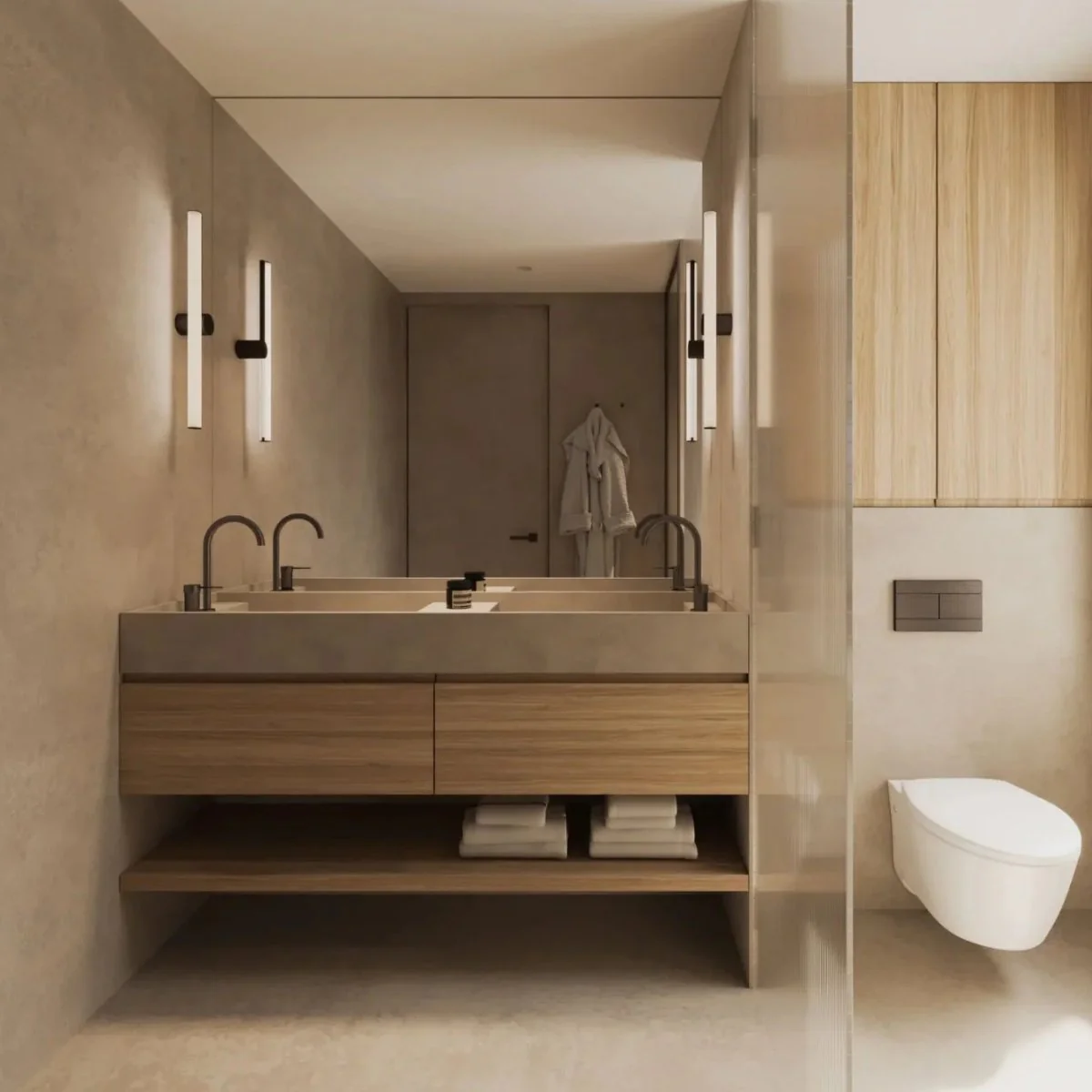 Bulimba Vanity, Wet area · CEMHER Aquaciment