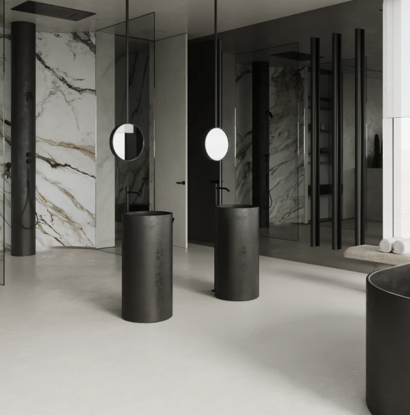 Commercial Spaces, microcement application example
